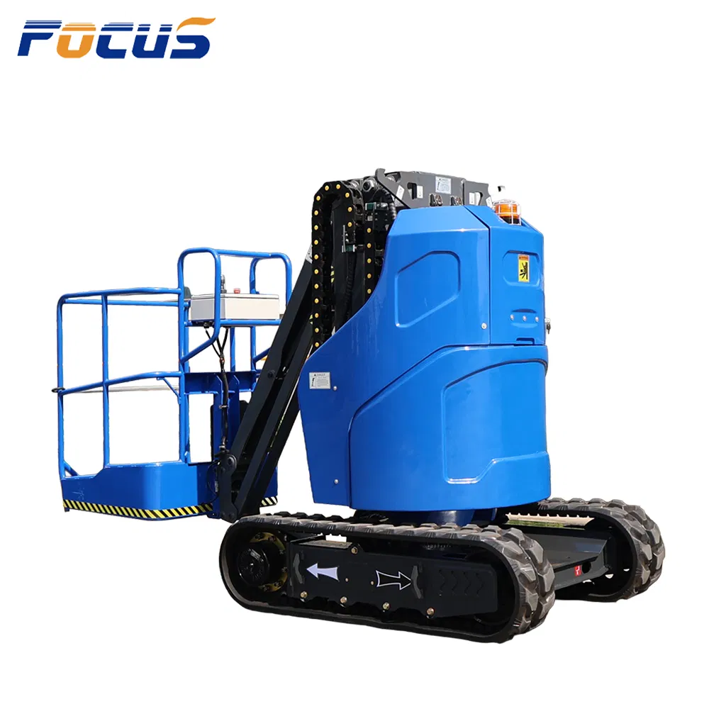 Electric Telescopic Mast Lift Hydraulic Indoor Outdoor Vertical Platform Lift with Charging Protection System