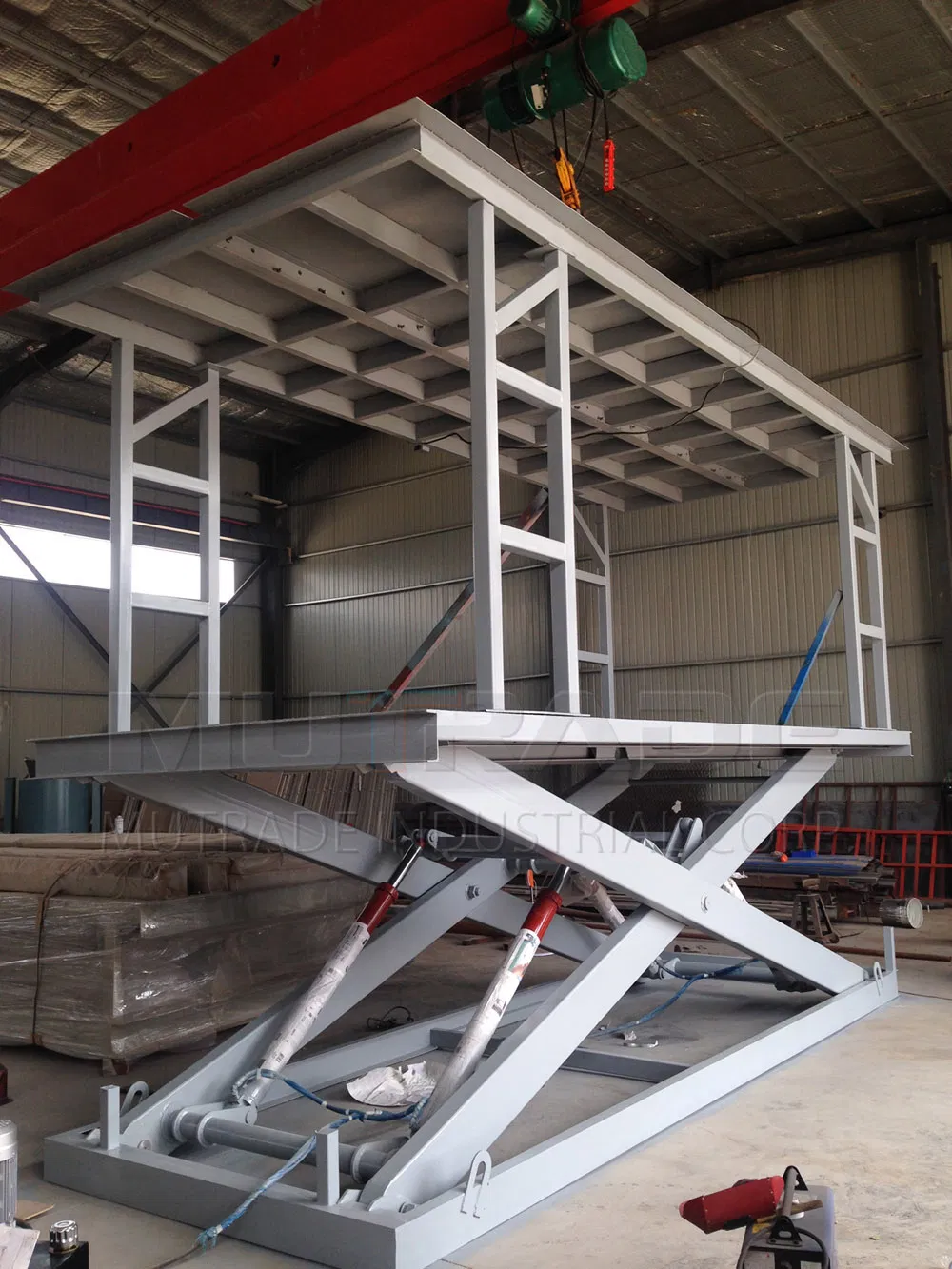 Platform Scissor Type Vehicle Hydraulic Lift System
