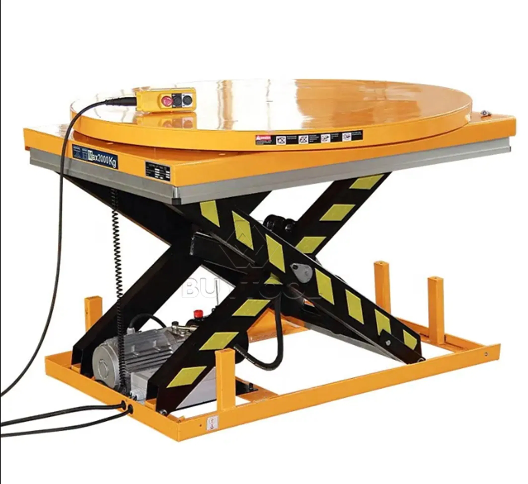 Heavy Duty Hydraulic Scissor Lift Table 1000kg 2000kg Cargo Handling