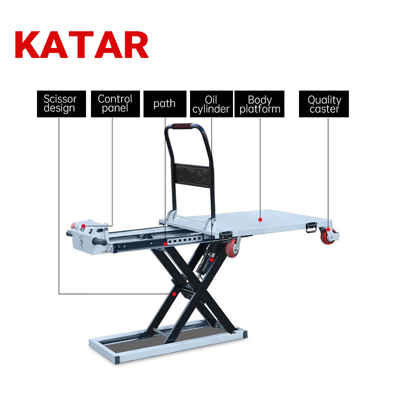 Electric Flatbed Truck Handling Warehouse Scissor Lift Loading and Unloading Mini Hydraulic Table Lift