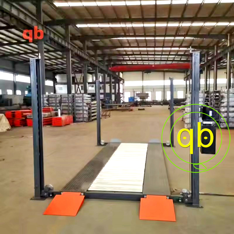 4-Pole Car Parking System Mechanical Garage Vertical Lift Platform