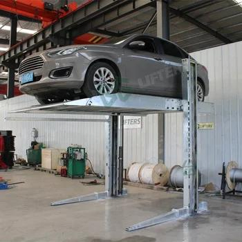 2 post auto parking car lift parking double deck platform auto car equipment garage auto lift hydraulic parking system