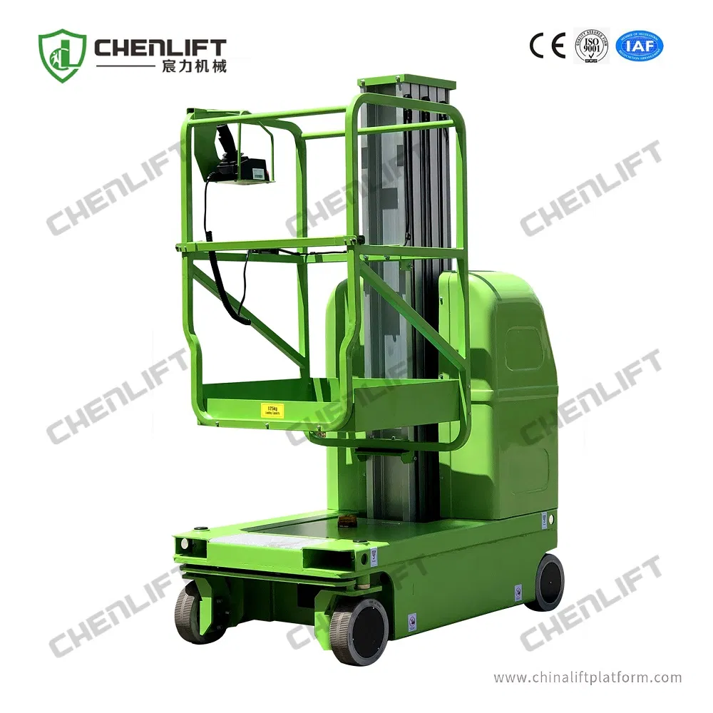 6m Single Mast Aluminum Aerial Lift Platform Electric Vertical Lift