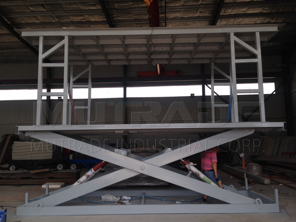Platform Scissor Type Vehicle Hydraulic Lift System