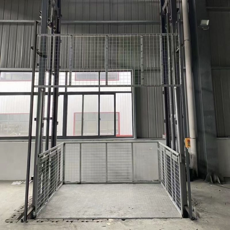 Customized Hydraulic Heavy Material Handling Equipment Indoor Construction Cargo Elevator Lift