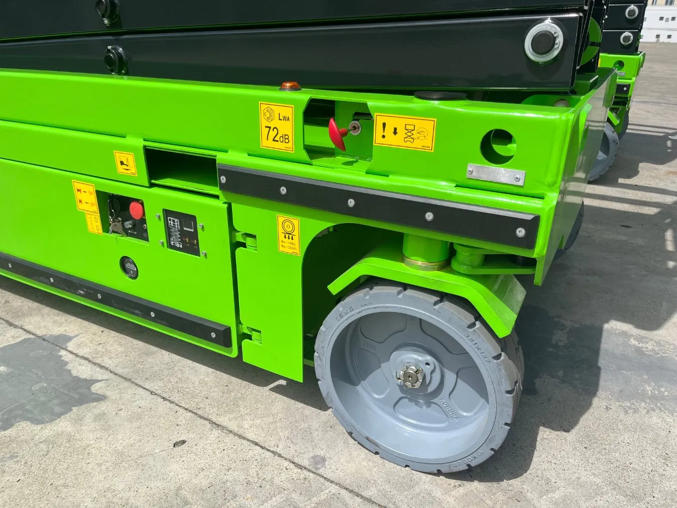 12m Heavy-Duty Electric Scissor Lift Platform 350kg Max Load Non-Marking Tires for Indoor Use CE &amp; ANSI Certified