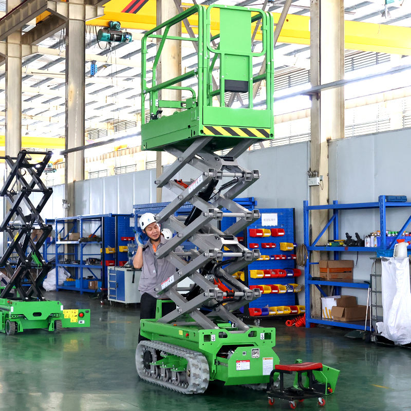 6m 8m 10m 12m 14m Aerial Platform Self Propelled Crawler Scissor Man Lift Electric Mobile Scissor Lift