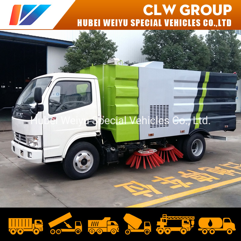 Dongfeng Road Sweeper Truck 5.5cbm Road Cleaning Truck 5tons 6tons China Vacuum Sweeping Truck