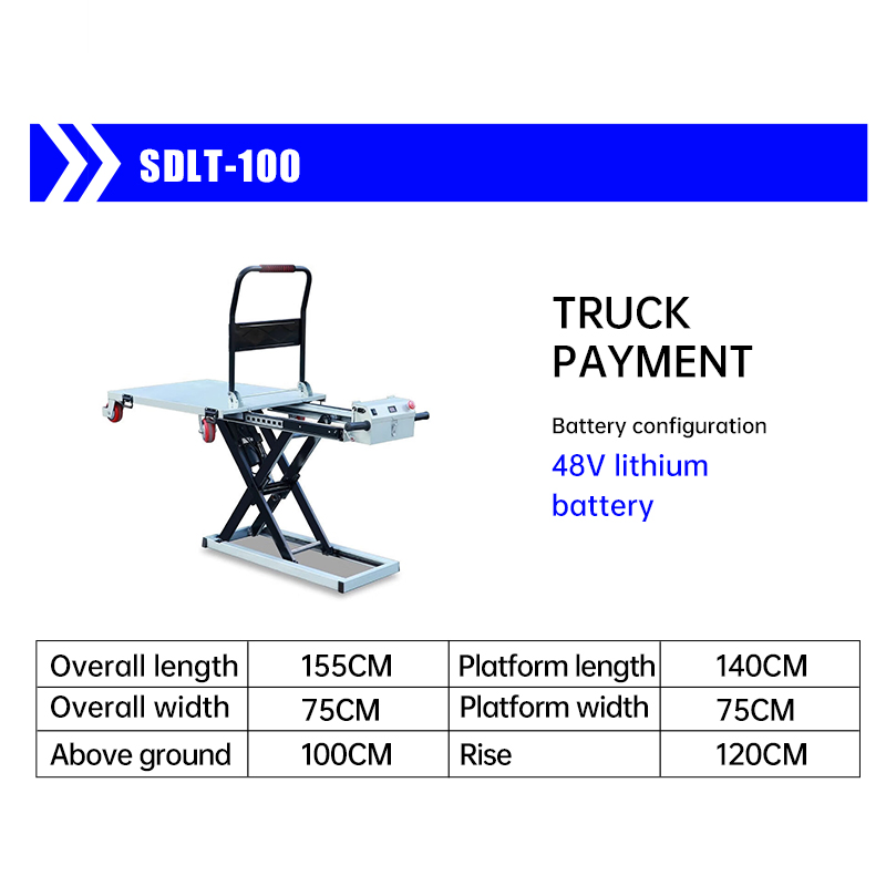 Electric Flatbed Truck Handling Warehouse Scissor Lift Loading and Unloading Mini Hydraulic Table Lift