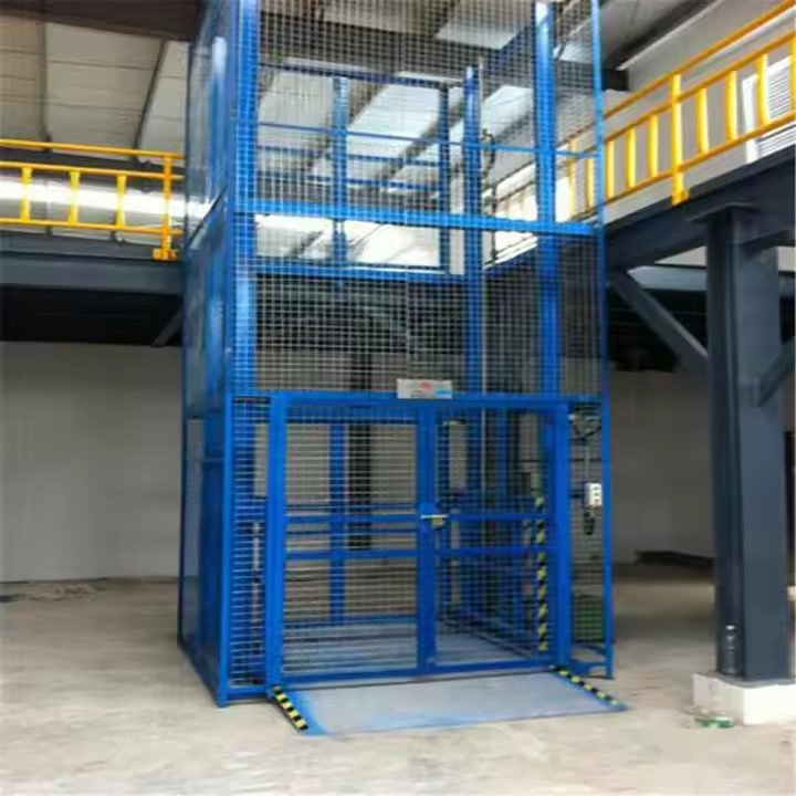 Floor Hole Industrial Goods Lift Freight Elevators Used in Workshop Crane