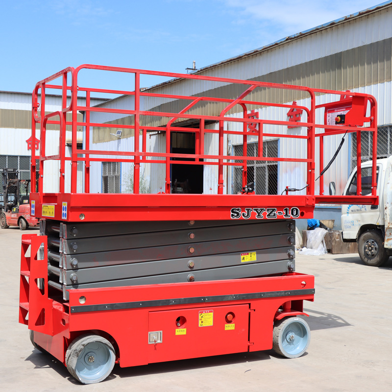 Mobile All-Terrain 10m Extended Platform Scissor Lift for Rough Ground