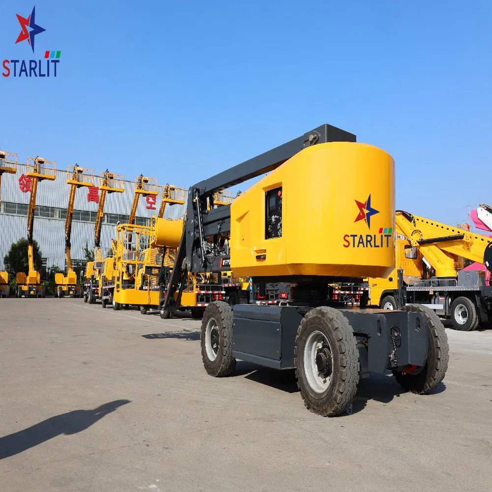 Self-Propelled 22m Aerial Work Platform Articulated Design Hydraulic Knuckle Boom Lift