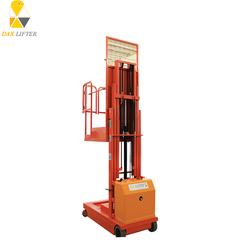 Man Lift Electric Self-Propelled Stock Order Picker Warehouse Platform for Market