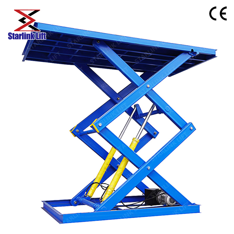 CE Certified Factory-Customized Vertical Car Lift for Garages, Electric Hydraulic Fixed Scissor Parking Lift Table, Vertical Garage Hydraulic Scissor Car Hoist