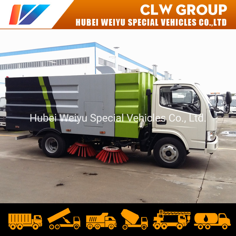 Dongfeng Road Sweeper Truck 5.5cbm Road Cleaning Truck 5tons 6tons China Vacuum Sweeping Truck