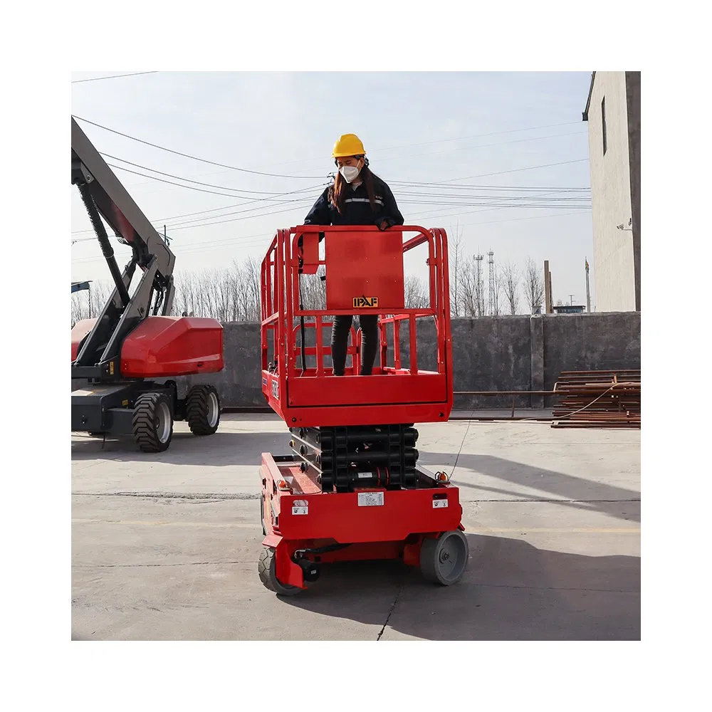 Ept0810 8m Platform Height Wheel Electric Scissor Lift Self-Propelled Scissors Lift Cherry Picking Platform.