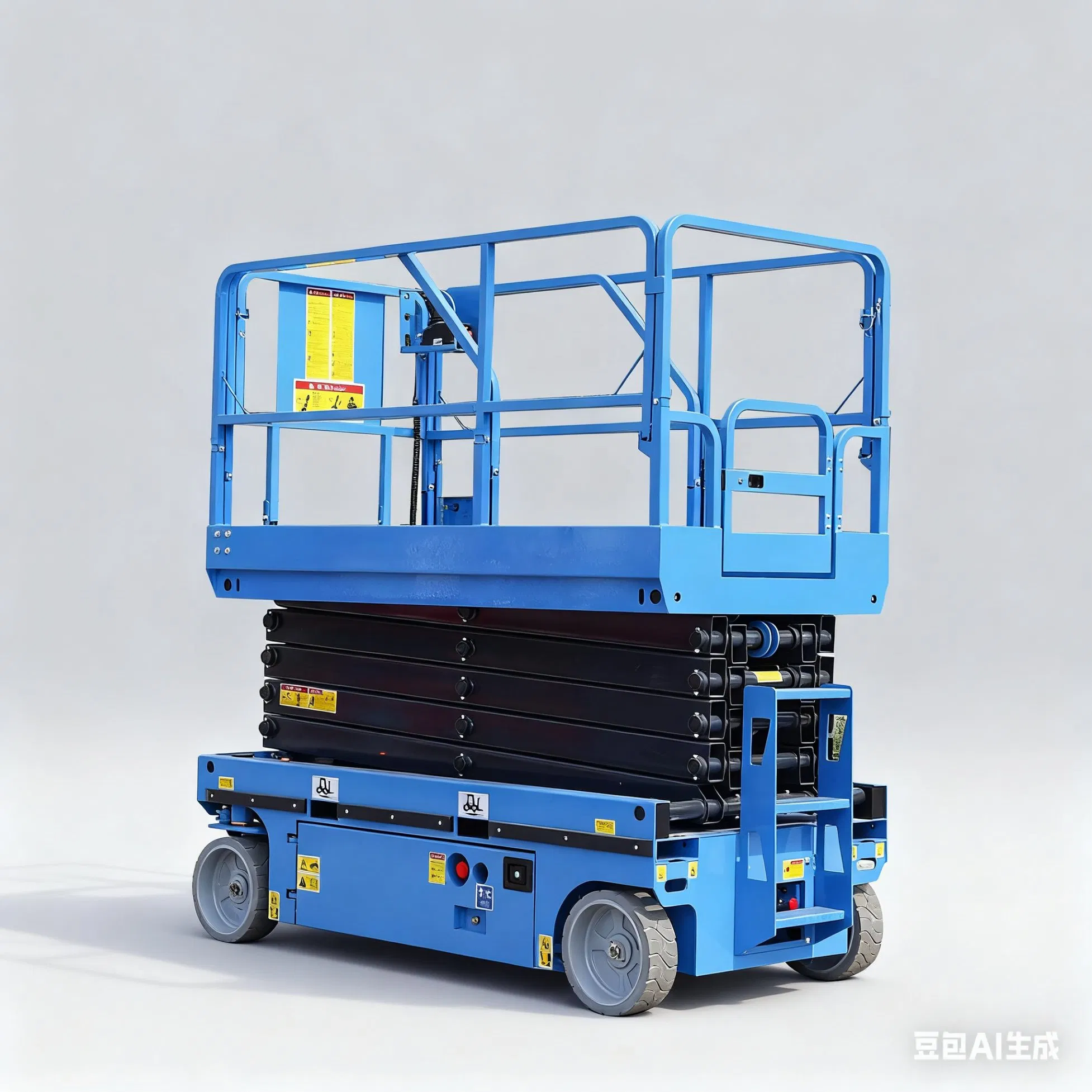 Electric Scissor Lift, CE Certified Hydraulic Lift, Mobile Aerial Work Platform for Warehouse and Construction 8m 10m 12m 14m 16m