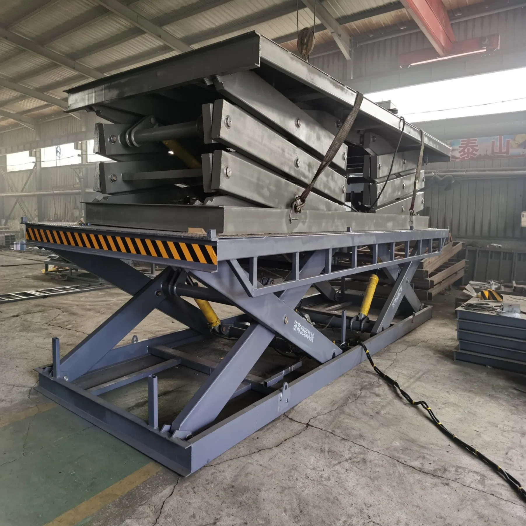 Custom-Built Scissor Lift Platform for Material Handling