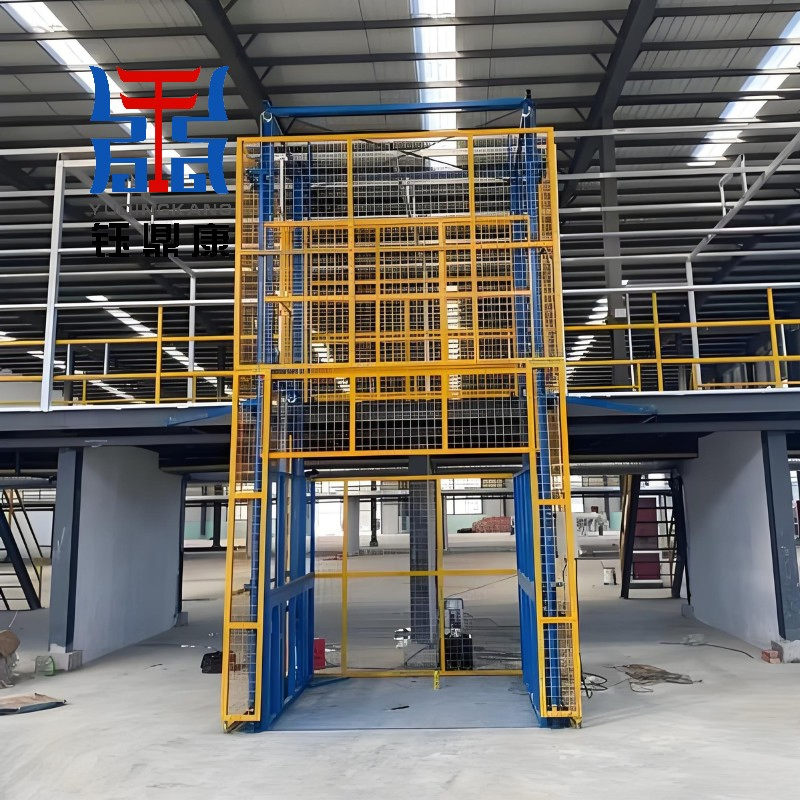 Guide Rail Goods Lift Energy Saving Electric Hydraulic Cargo Elevator for Warehouse
