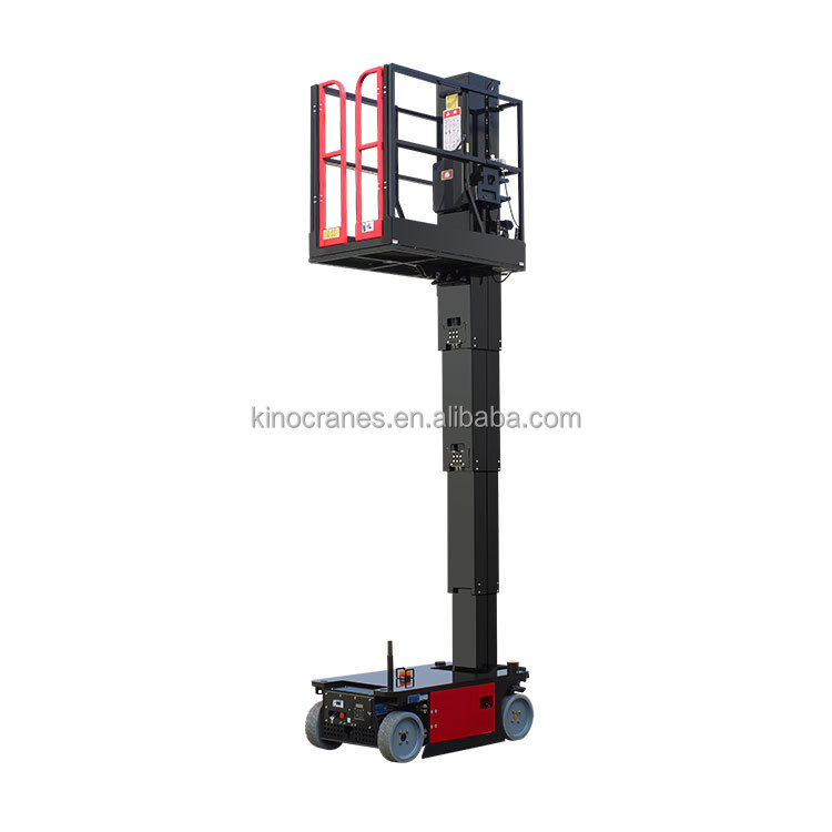 Mobile Telescopic Work Platform Electric Hydraulic 3.6m 4.8m 6m 8m Personnel Lifts Self-Propelled Vertical Mast