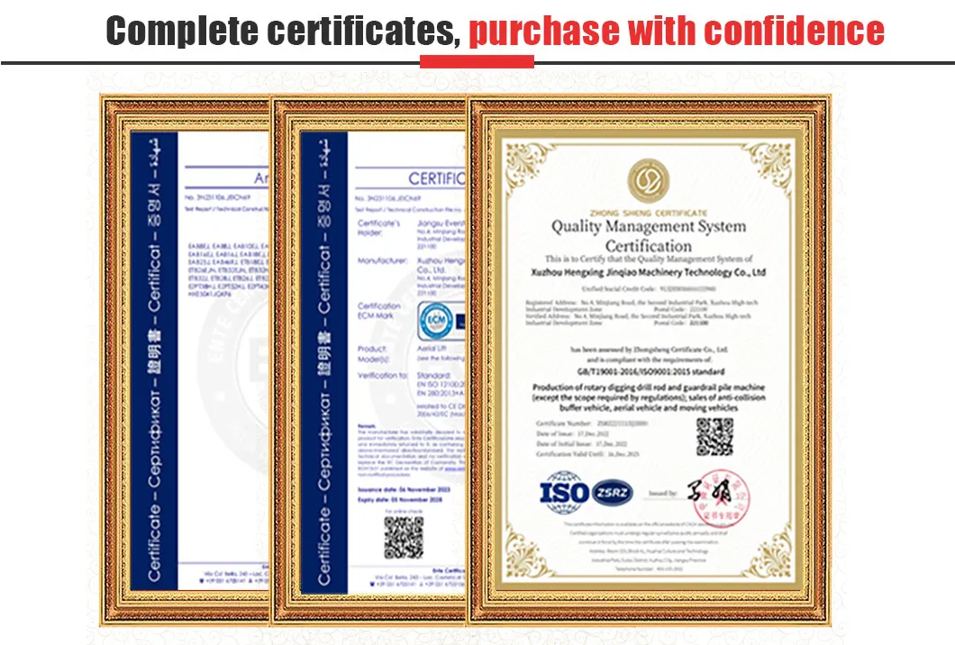Certifications