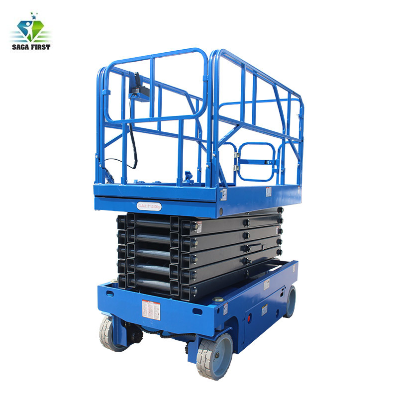 High-Capacity Self-Propelled Scissor Lift for Efficient Material Handling &amp; Personnel