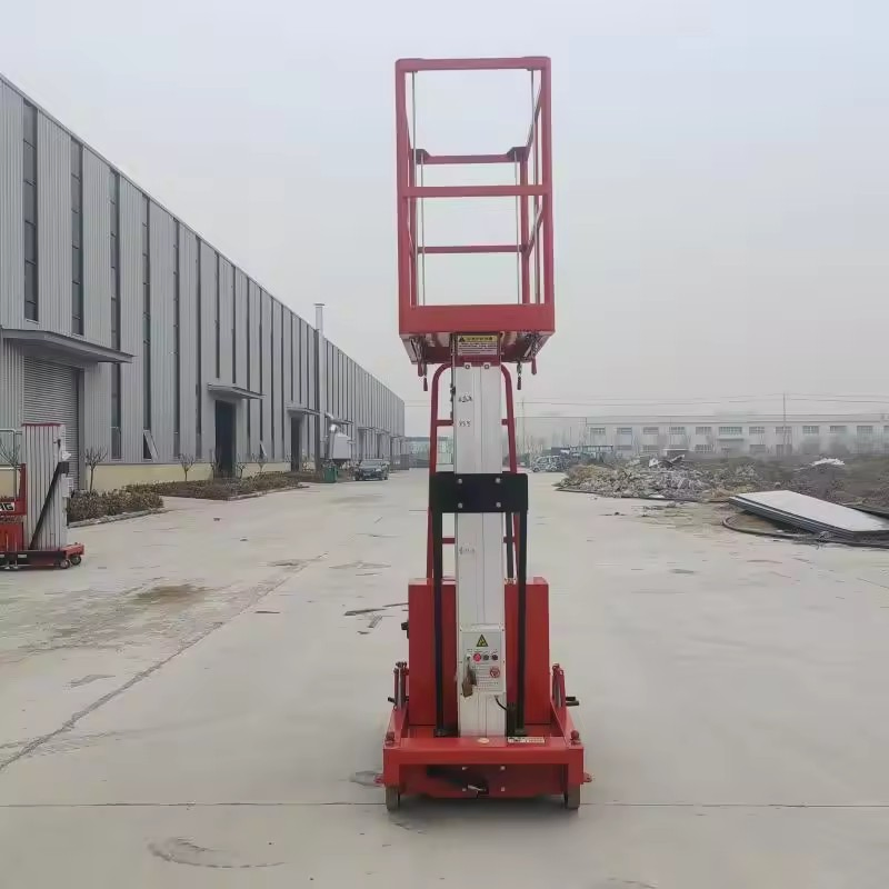 Compact Electric Vertical Mast Lift for Safe Aerial Work
