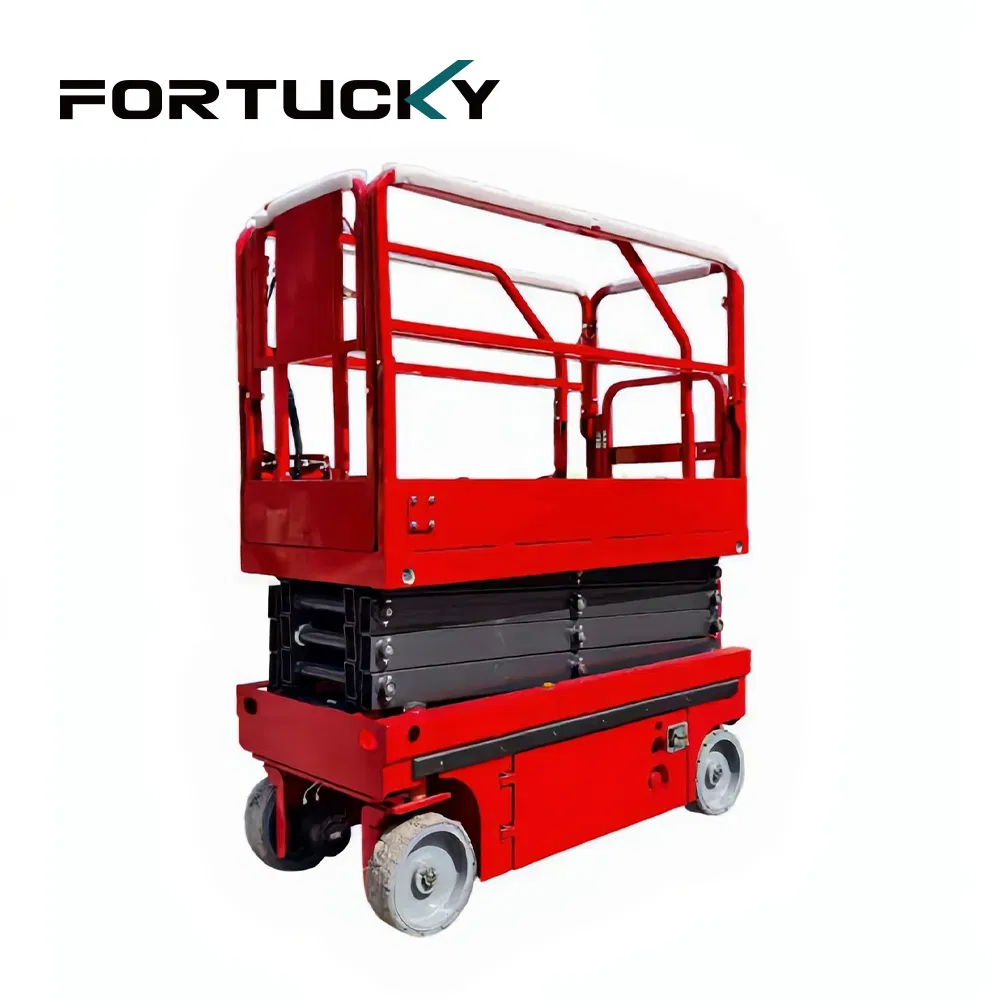 Self-Propelled Scissor Lift /12m Hydraulic Scissor-Type Aerial Work Platform with Telescopic Platform