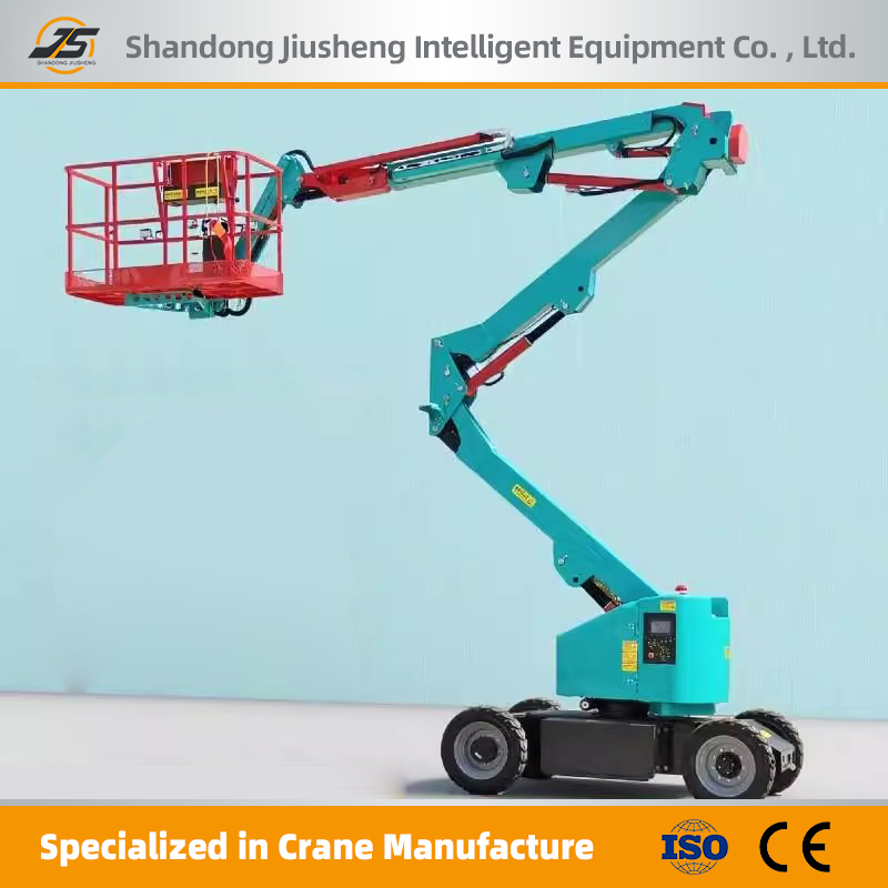 Electric Cherry Picker 16maerial Lift for Indoor Warehouse Maintenance Articulating Boom Lift