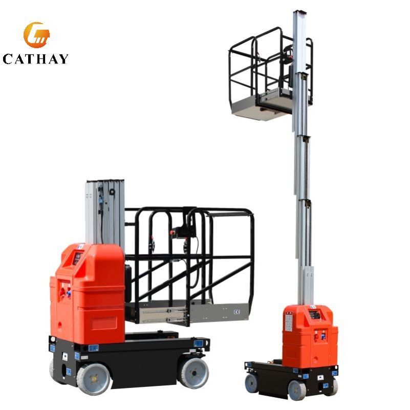 High End Electric Self-Propelled Aerial Order Pickers Vertical Mast Lift for Warehouse