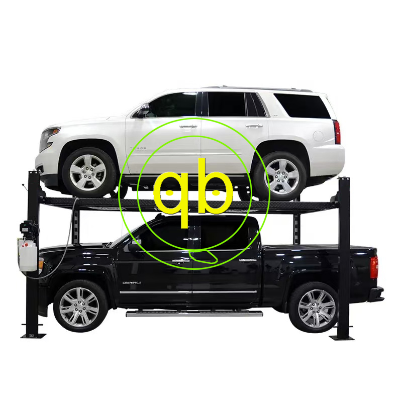 4-Pole Car Parking System Mechanical Garage Vertical Lift Platform