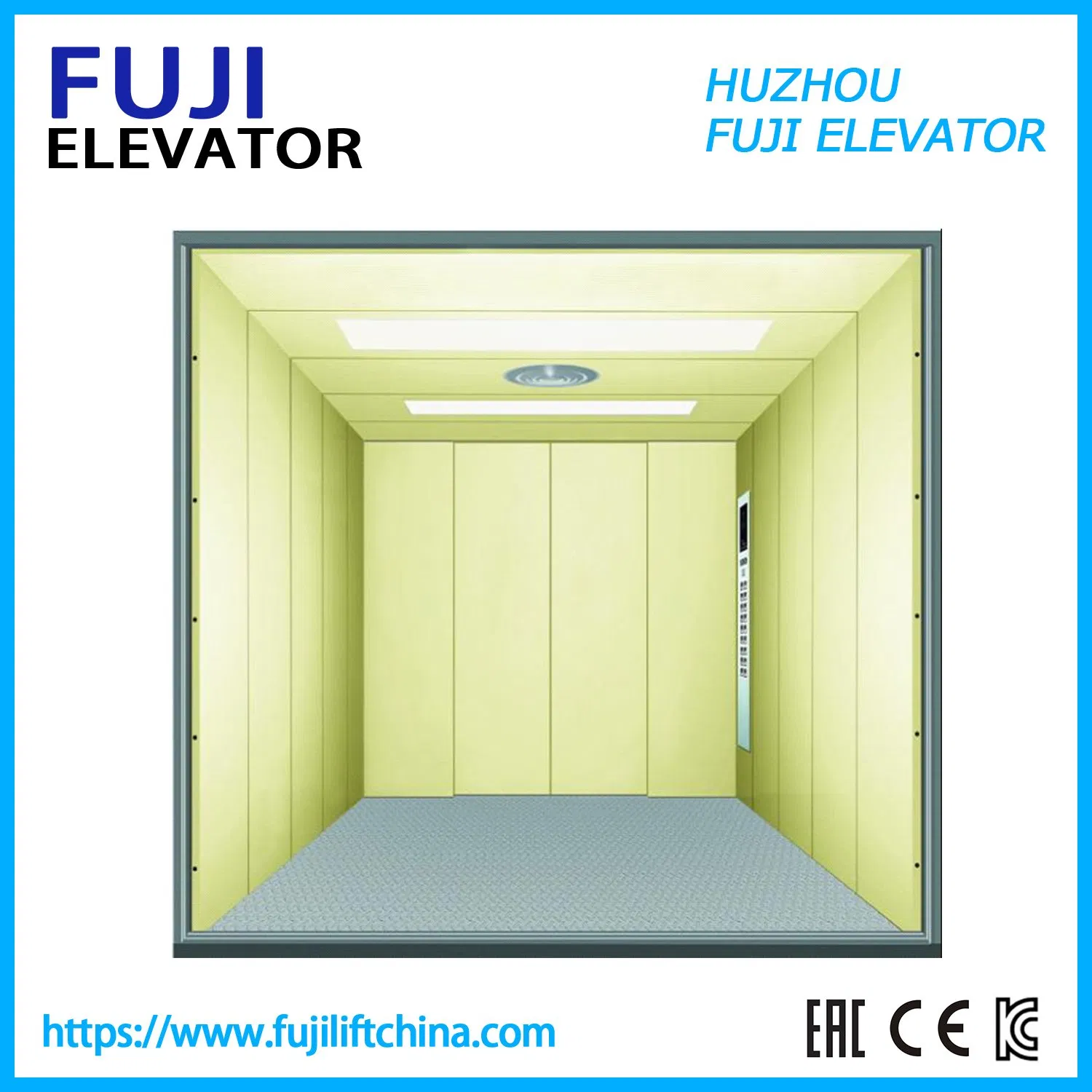 FUJI Cargo Elevator Freight Elevator Warehouse Cargo Lift China Factory Economic Price with Machine Room and Machine Roomless