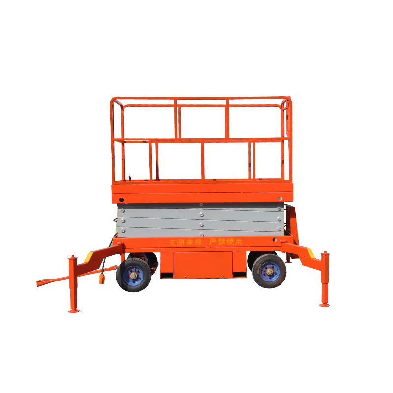 Mobile Scissor Lift Rough Terrain 4WD 450kg Outdoor Construction Site