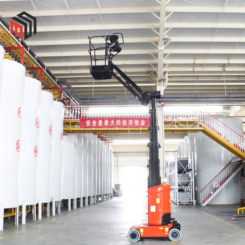 Narrow Aisle Warehouse Order Picker Self-Propelled Vertical Mast Lift Price