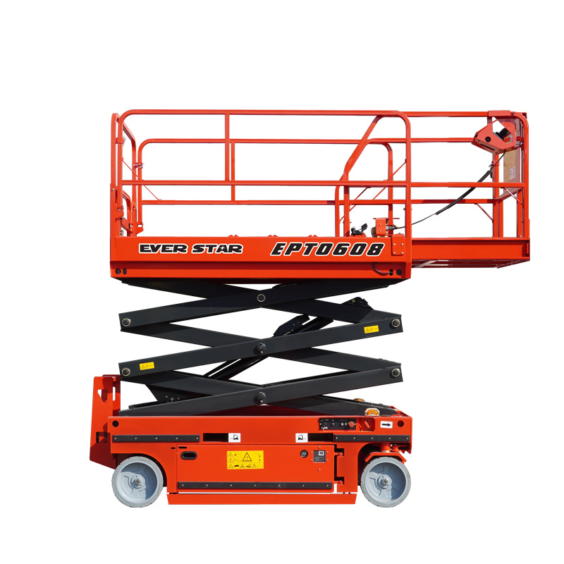 Ept0608 6m Platform Height Wheel Electric Scissor Lift Self-Propelled Scissors Lift Cherry Picking Platform.