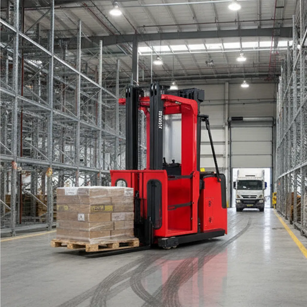 High Level Electric Order Picker Forklift 300kg 1695mm Turn Radius