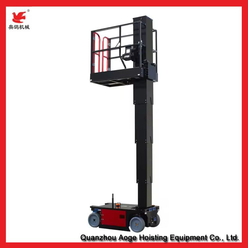 Compact Electric Vertical Mast Lift for Safe Aerial Work