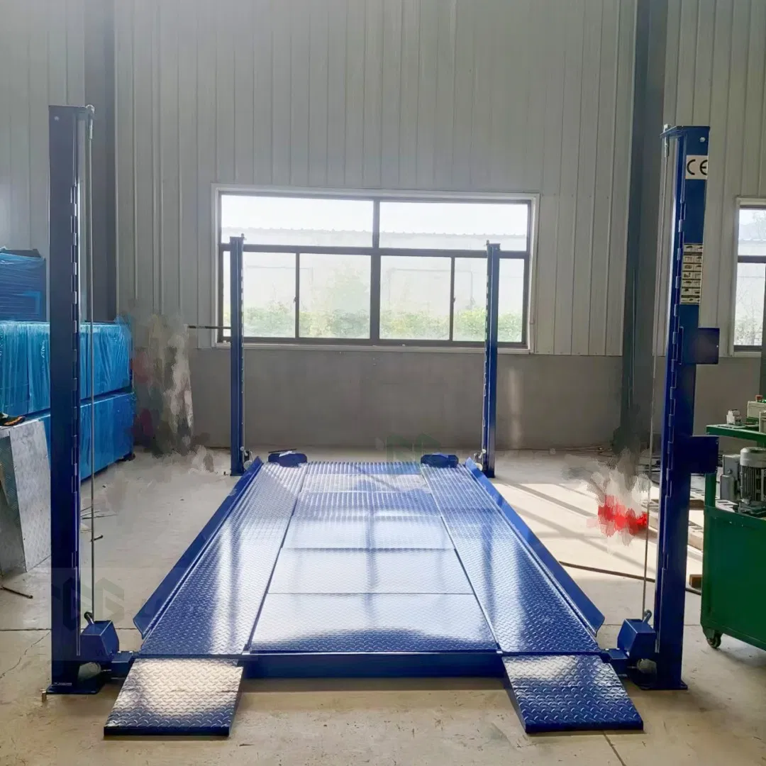 Hydraulic 4 post parking equipment car parking car stacker platform floor lift for car auto home garage parking system