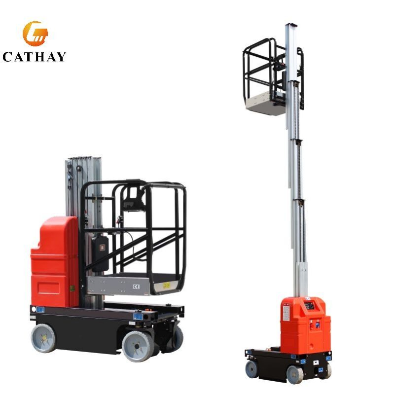 High End Electric Self-Propelled Aerial Order Pickers Vertical Mast Lift for Warehouse