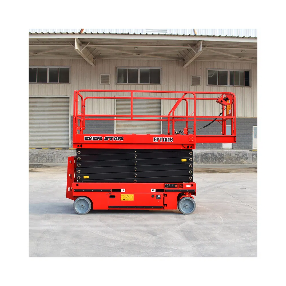 Electric Fruit Picking Vehicle Crawler Scissor Lift Table Platform