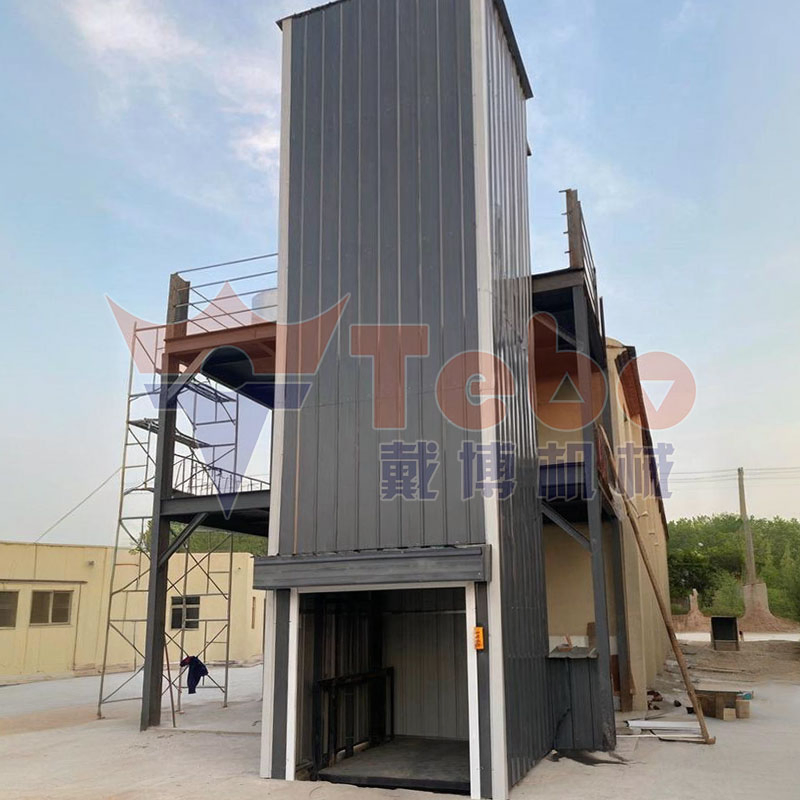 5ton Hydraulic Guide Rail Cargo Lift Industrial Warehouse Vertical Goods Elevator Platform