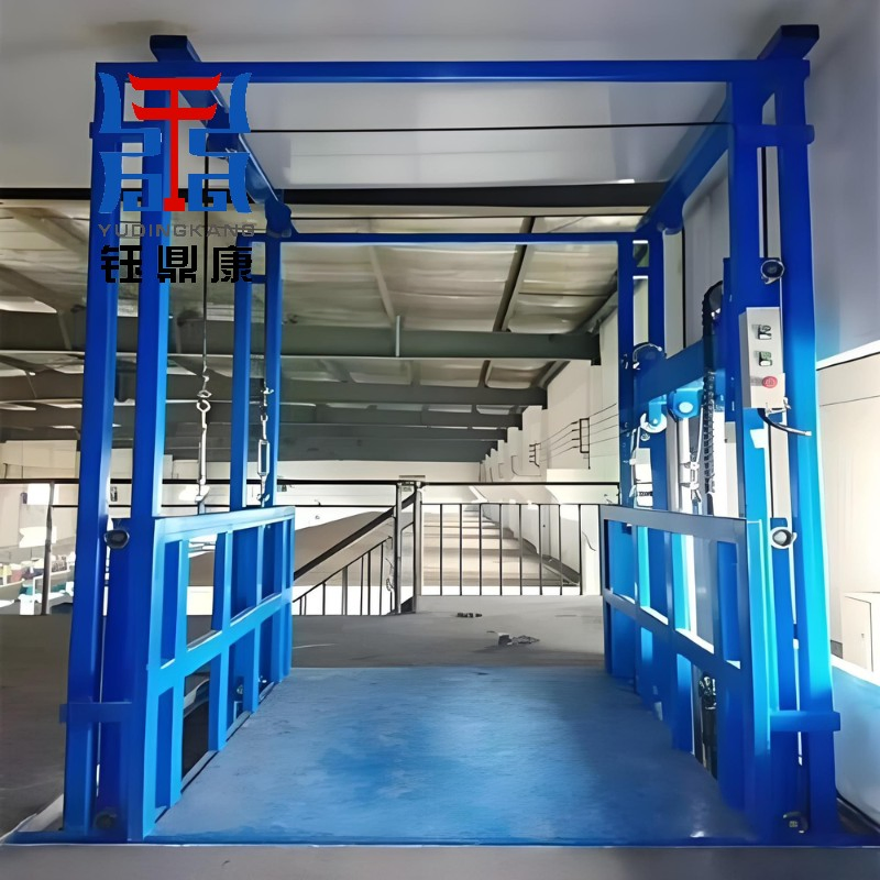 1-10 Ton Guide Rail Cargo Lift Heavy Load Industrial Goods Elevator for Logistics Center
