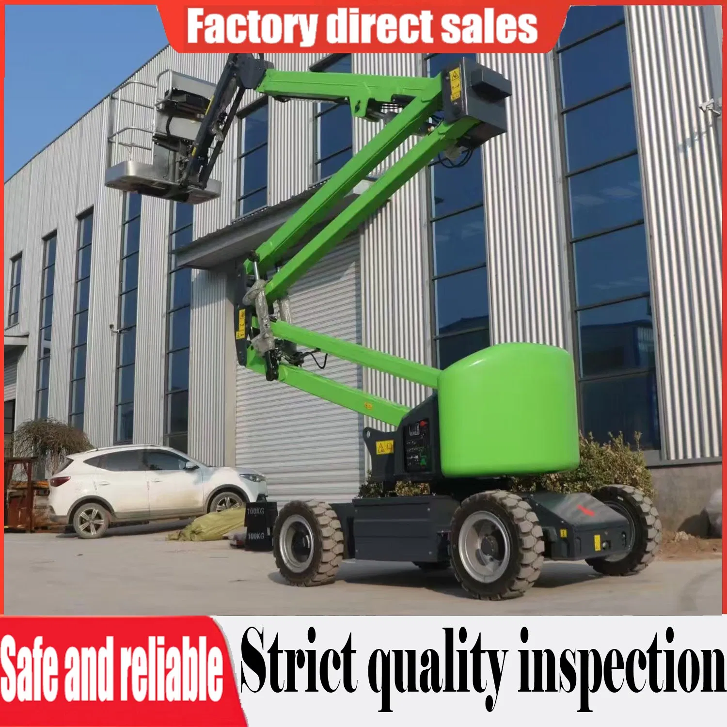 Cherry Picker Warehouse Platform Articulated Electric Boom Lift