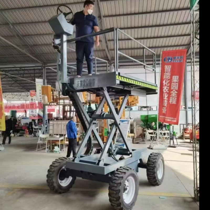 Electric Orchard Lift Platform - Portable Aerial Work Platform for Fruit Picking
