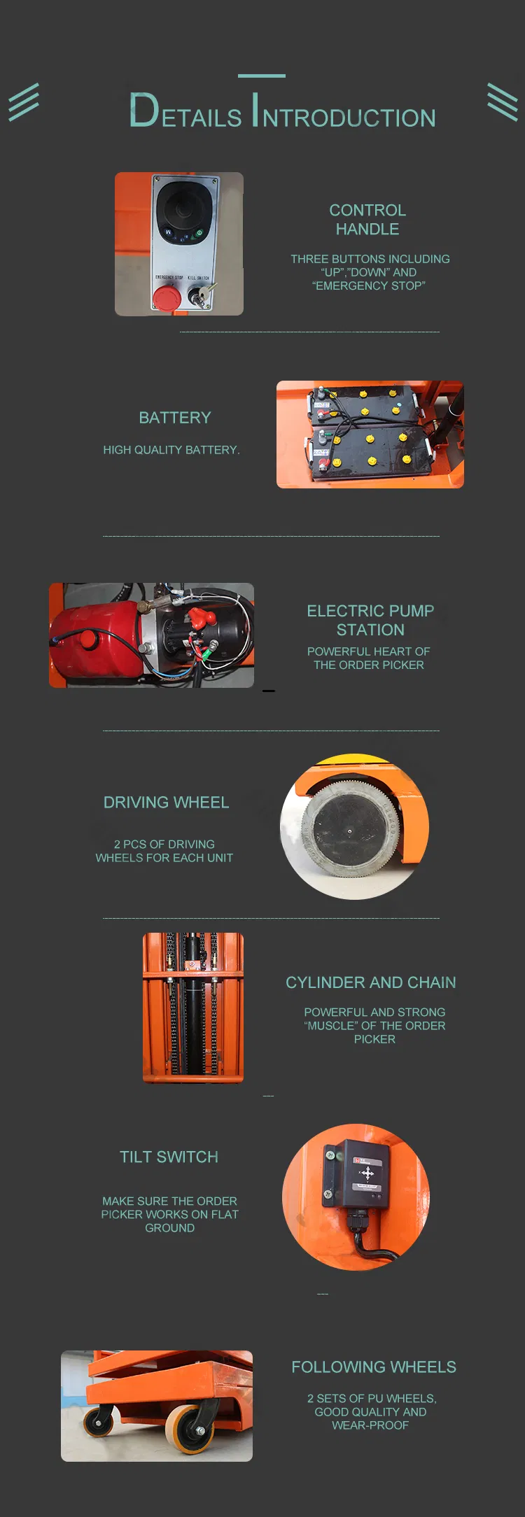 Order Picker Technical Details