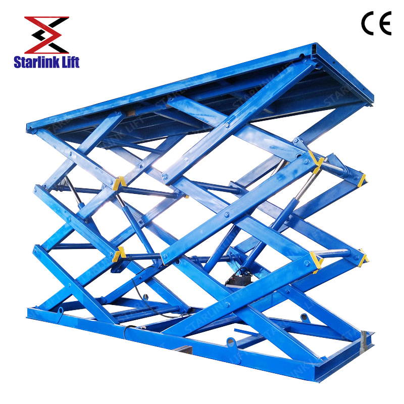CE Certified Factory-Customized Vertical Car Lift for Garages, Electric Hydraulic Fixed Scissor Parking Lift Table, Vertical Garage Hydraulic Scissor Car Hoist
