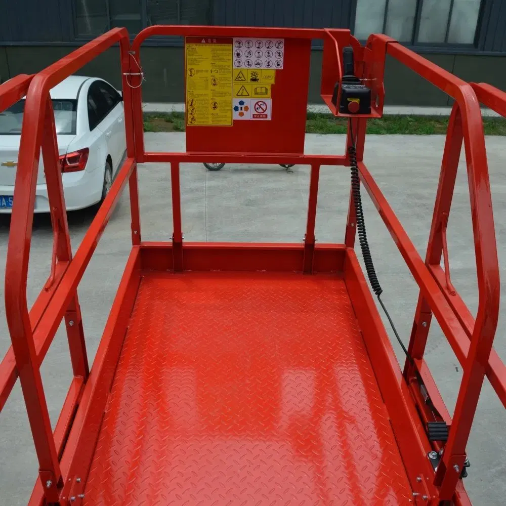 Electric Scissor Lift Aerial Work Platform Self Propelled Outdoor-Use Indoor-Suitable