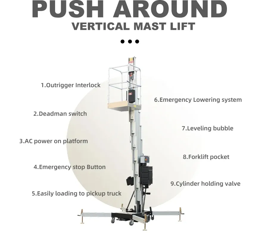 Aluminum Alloy Self-Propelled Vertical Lift