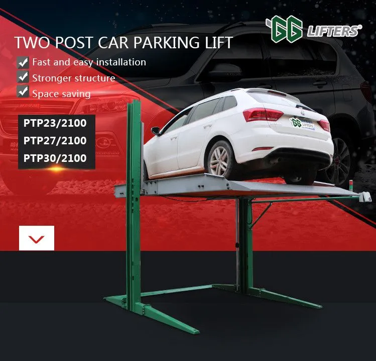 2 post auto parking car lift