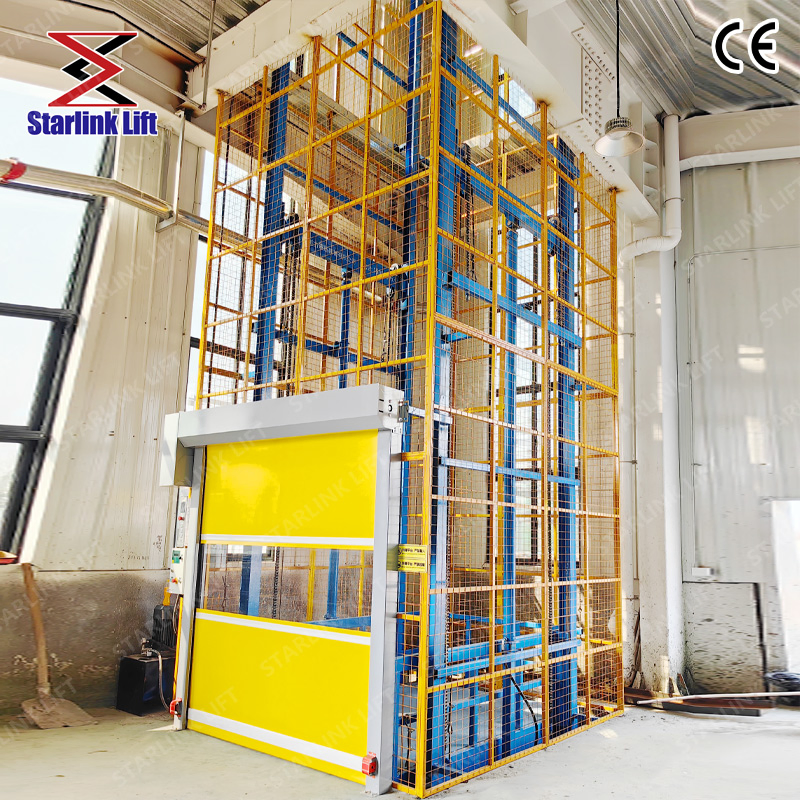 Customizable 2ton 3ton 5ton 10ton 15ton Industrial Warehouse Lifting Platform Cargo Lift Electric Hydraulic Guide Freight Elevator for Warehouse and Factory Wi